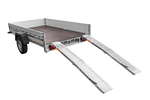 UNITRAILER ALR004B klappbare Auffahrrampen aus Stahl für Anhänger, 190 cm, 400 kg, 2er-Set