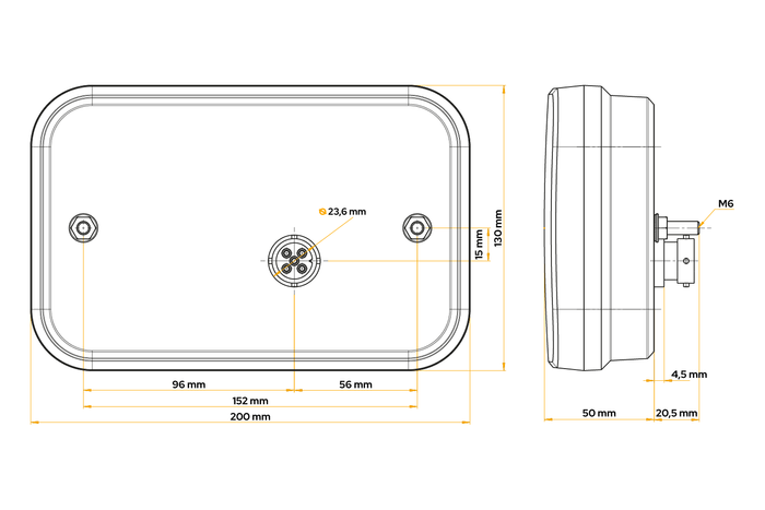 Rückleuchten FRISTOM FT-270 LED Bajonett 5-PIN 7 Funktionen links+rechts