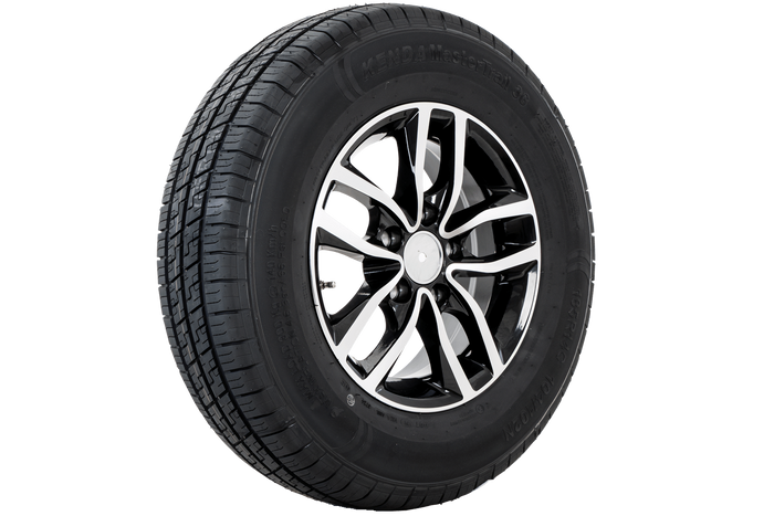 Verstärktes Anhängerrad REIFEN KENDA 185/80 R14C 104/102N ALU FELGE STARCO poliert 5.5Jx14"H2 5x112 ET:30