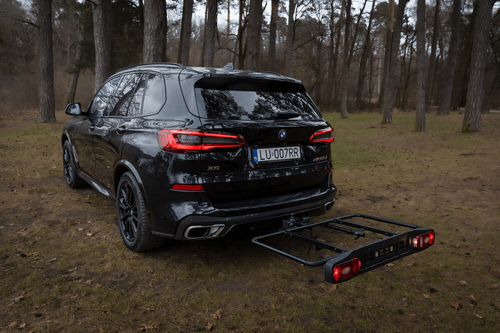 Inter Pack Re-Cargo Anhängerkupplungsplattform + Adapter für den Transport von 2 Fahrrädern