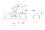 STEELPRESS BC-1200C Kugelkopfkupplung für 1200kg Anhänger mit 50mm Rohrdeichsel