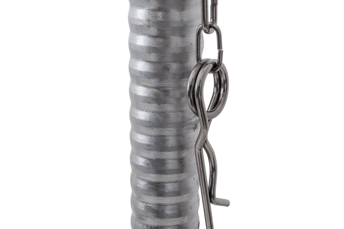 KNOTT TK48 Stützrad, Wellrohr, 300 kg, 48 mm, 700–940 mm