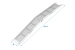 ProPlus 390094 klappbare Auffahrrampen aus Stahl für Anhänger, 203 cm, 680 kg, 2er-Set