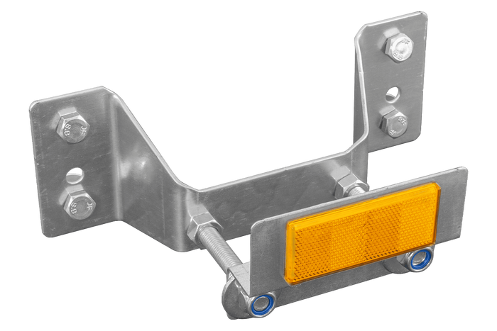 UNITRAILER GARDEN TRAILER KIPP Reserveradhalterung mit Reflektor