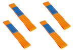 Satz mit vier Transportgurten für UNITRAILER-Anhänger 0,3 m/50 mm/4 t, orange