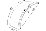 Kotflügel für Landmaschinen 28" DOMAR T10150 Radkasten 1330/600mm