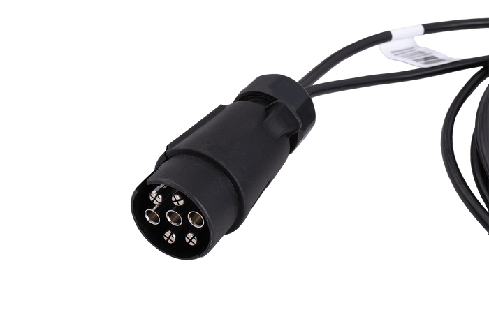 MANTES Elektroinstallation Anhängerkabelbaum 4m 7PIN Stecker 6.3 Anschlüsse