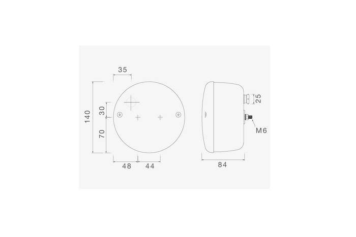 ASPÖCK Rückfahrscheinwerfer Bajonett 5-PIN universell