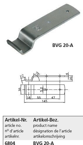 Seitenkupplung mit Verschluss WINTERHOFF BV 20-3 + BVG 20-A kompletter Anhänger Seitenverschluss