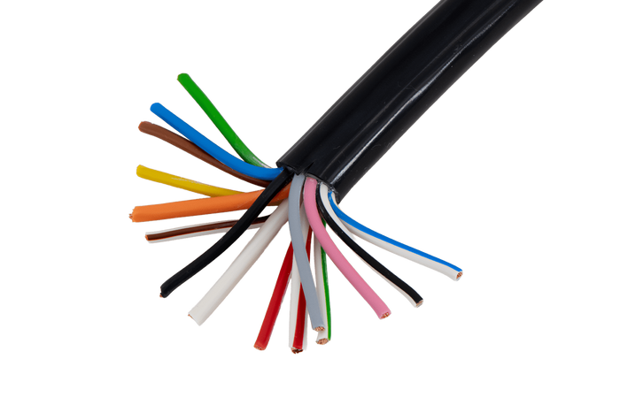 HYBSZ QLY-S 12x1,5+3x2,5 15-adriges Elektrokabel - 1 m
