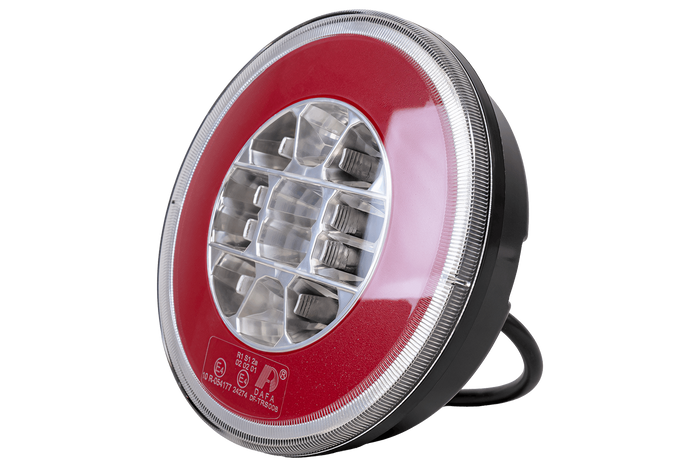 TT TECHNOLOGY TT.12008 Glo-Trac LED-Rücklicht im Hamburger-Design, 3 Funktionen, universell