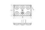 HORPOL LWD2157 LED-Innenraumleuchte 900lm mit Schalter und roter Diode