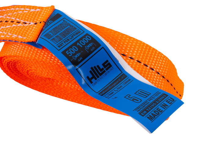 HILLS 5 m/25 mm/1 t orangefarbenes einteiliges Armband mit Spanner