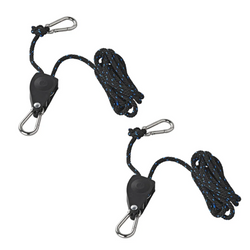 Set aus zwei ProPlus 320054V01 Drahtseilwinden, Drahtseilzüge mit Ratsche, 2,5 m, 136 kg