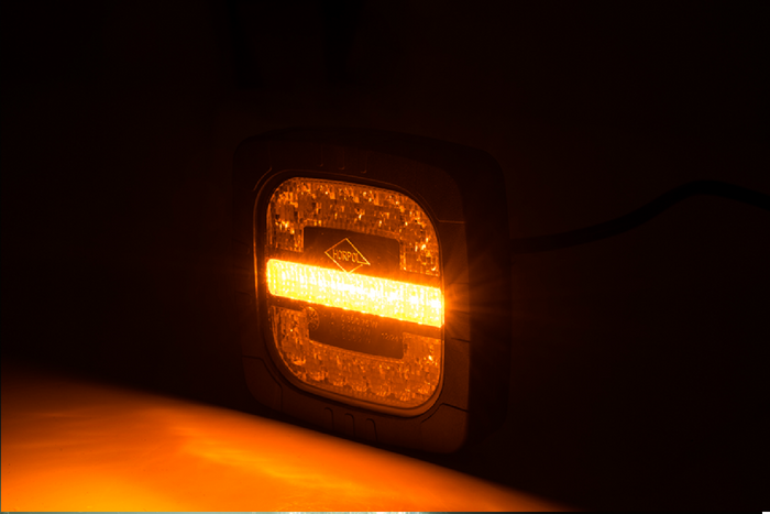 HORPOL ROCA LZD 2805 LED-Frontleuchte, 3 Funktionen, universell, mit Halterung