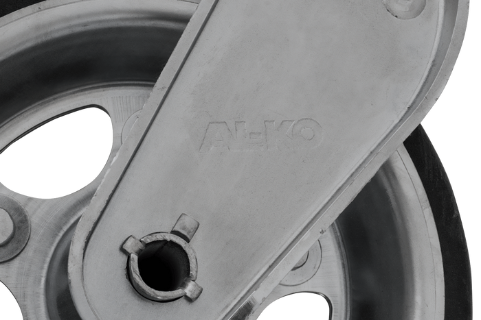 AL-KO 1223638 automatisches Stützrad mit Halterung 500 kg 60 mm 1010–1350 mm