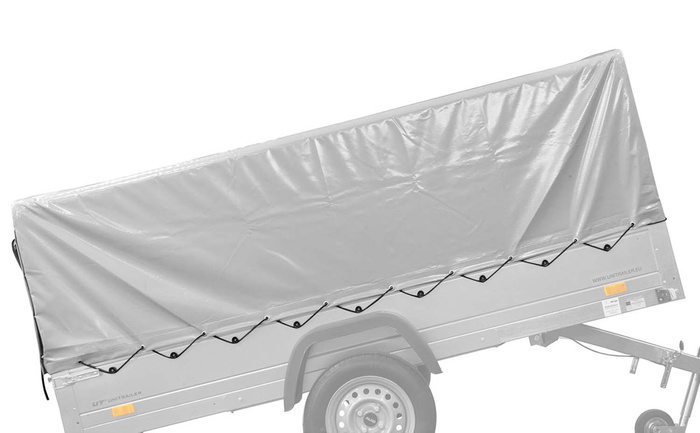 Abdeckung für den Rahmen h-800 UNITRAILER Plane für den Anhänger 264x125cm GARDEN 264 KIPP und EXPERT PLUS 2612